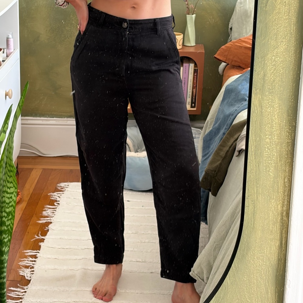 Everlane Black High-Rise Wide Leg Pants